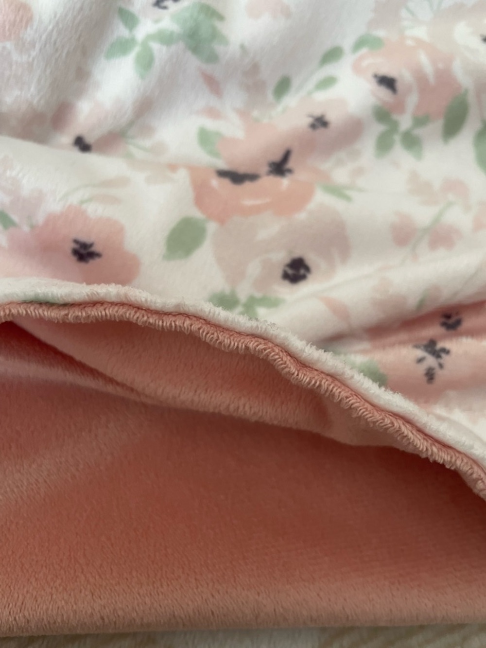 Lila & Jack Lullaby Floral Soft Pink Baby Blanket EUC  31x40 inches - Picture 5 of 7